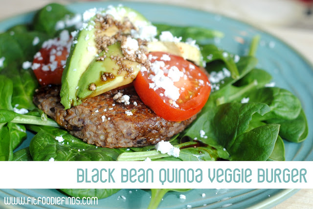 black bean quinoa veggie burger