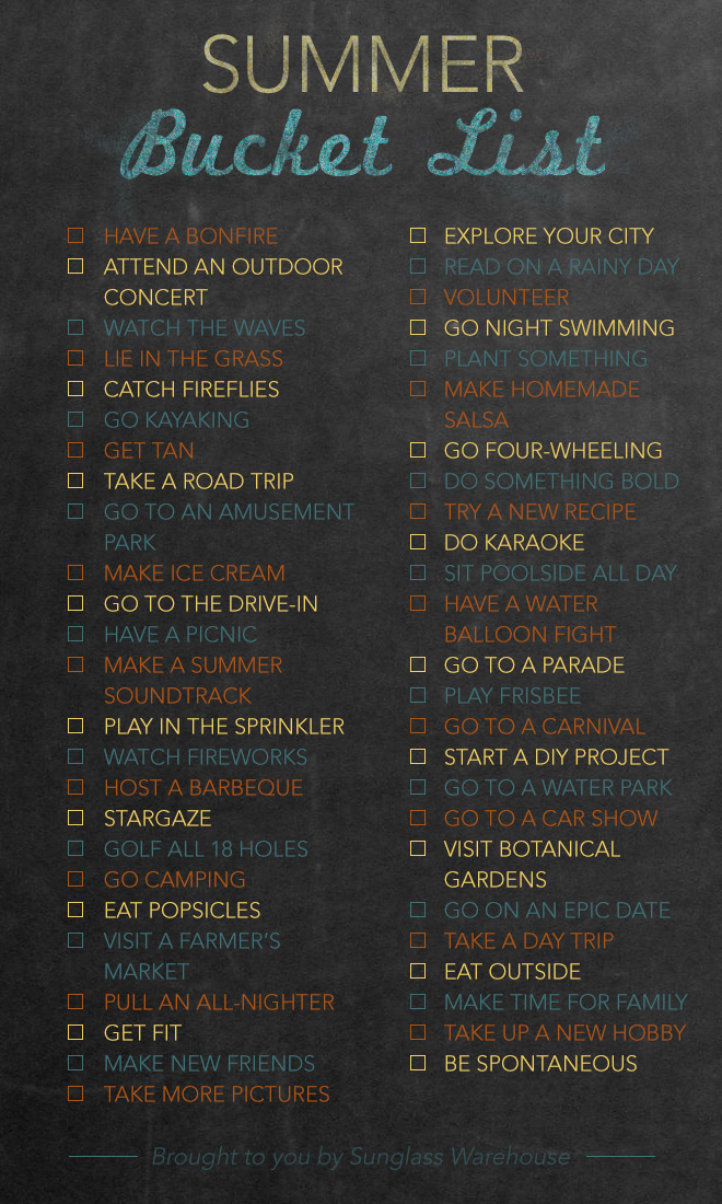 Summer Bucket List 50 Activities To Try