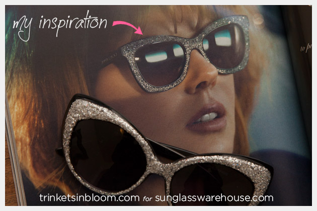glitter sunglasses diy inspiration