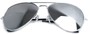 Image #3 of Women's and Men's SW Silver Aviator Style #1678 