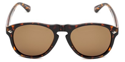 Front of Burton #54107 in Tortoise Frame with Amber Lenses