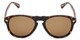 Front of Burton #54107 in Tortoise Frame with Amber Lenses