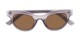 Folded of Ada #1619 in Matte Grey Frame with Amber Lenses