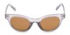 Front of Ada #1619 in Matte Grey Frame with Amber Lenses