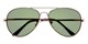 Folded of Admiral #490 in Gold Frame with Green Lenses