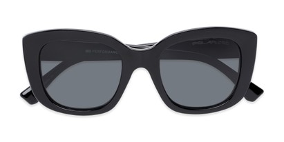 Folded of Amelia #6971 in Black Frame with Grey Lenses