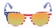 Front of Anthem #7004 in Stars and Stripes Frame with Orange/Yellow Mirrored Lenses