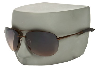 Image #3 of Women's and Men's SW Large Rimless Aviator Style #49