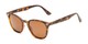 Angle of Backpacker #16391 in Brown Tortoise Frame with Amber Lenses, Women's and Men's Retro Square Sunglasses