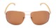 Front of Baltic #8503 in Gold/Rose Gold Frame with Amber Lenses