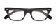 Folded of Baritone #3489 in Black Frame with Clear Lenses