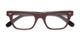 Folded of Baritone #3489 in Brown Frame with Clear Lenses