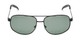 Front of Bern #4289 in Black Frame with Green Lenses