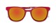 Folded of Blaire #6921 in Red Frame with Orange Mirrored Lenses