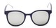 Front of Blaire #6921 in Dark Blue Frame with Silver Mirrored Lenses