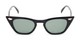 Front of Blanca in Black Frame with Green Lenses