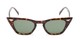 Front of Blanca in Tortoise Frame with Green Lenses