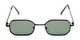 Front of Boyd #3155 in Black Frame with Green Lenses