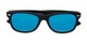 Folded of Brien #6230 in Black Frame with Blue Mirrored Lenses