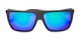 Folded of Brock #62801 in Glossy Black Frame with Blue/Green Mirrored Lenses