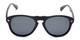 Front of Burton #54107 in Black Frame with Grey Lenses