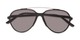 Folded of Casey #3084 in Glossy Black Frame with Grey Lenses