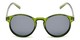 Front of Cash #2029 in Clear Green Frame with Grey Lenses