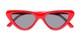 Folded of Dane #1623 in Red Frame with Grey Lenses
