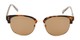 Front of Delaney by Foster Grant in Tortoise/Gold Frame with Amber Lenses