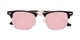 Folded of Devon in Black Frame with Pink Mirrored Lenses