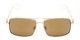 Front of Dorian #2201 in Gold Frame with Gold Mirrored Lenses