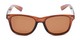 Front of Drifter in Brown Frame with Amber Lenses