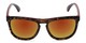 Front of Duran #2031 in Tortoise Frame with Orange Mirrored Lenses