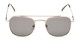 Front of Elm #8318 in Matte Silver Frame with Smoke Lenses