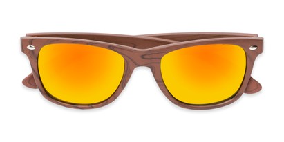 Folded of Emerson #54010 in Brown Frame with Orange Mirrored Lenses