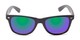 Front of Emerson #54010 in Dark Brown Frame with Green/Purple Mirrored Lenses