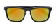 Folded of Ethan #60972 in Matte Black Frame with Orange/Yellow Mirrored Lenses