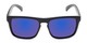 Front of Ethan #60972 in Matte Black Frame with Blue Mirrored Lenses