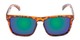 Front of Ethan #60972 in Tortoise Frame with Blue/Green Mirrored Lenses