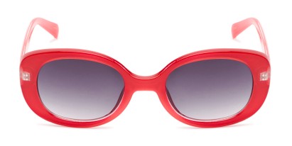 Front of Fanning #16260 in Red Frame with Smoke Lenses