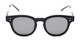 Front of Geary #540991 in Black/Tortoise Frame with Grey Lenses