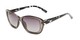 Angle of Geneva #5686 in Grey/Tortoise Frame with Smoke Lenses, Women's Cat Eye Sunglasses