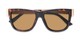 Folded of Gifford #541036 in Matte Tortoise/Gold Frame with Amber Lenses