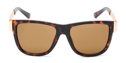 Front of Gifford #541036 in Matte Tortoise/Gold Frame with Amber Lenses