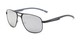 Angle of Gordie #8317 in Black Frame with Silver Mirrored Lenses, Men's Aviator Sunglasses