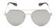 Front of Gus #4001 in Silver Frame with Silver Mirrored Lenses
