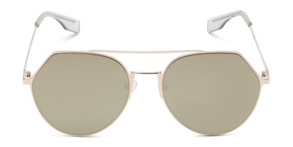 Front of Gus #4001 in Gold Frame with Gold Mirrored Lenses