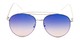 Front of Harbor #3136 in Silver Frame with Blue/Pink Mirrored Gradient Lenses
