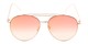 Front of Harbor #3136 in Gold Frame with Pink Mirrored Gradient Lenses