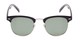 Front of Harlem in Black/Silver Frame with Green Lenses